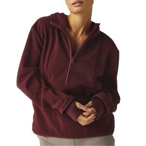 NWT Beyond Yoga Urban Explorer Half Zip Pullover Women’s Small Red Athleisure